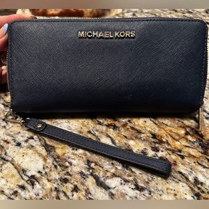 Large Saffiano Leather Continental Wallet